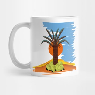 Retro Palm island Mug